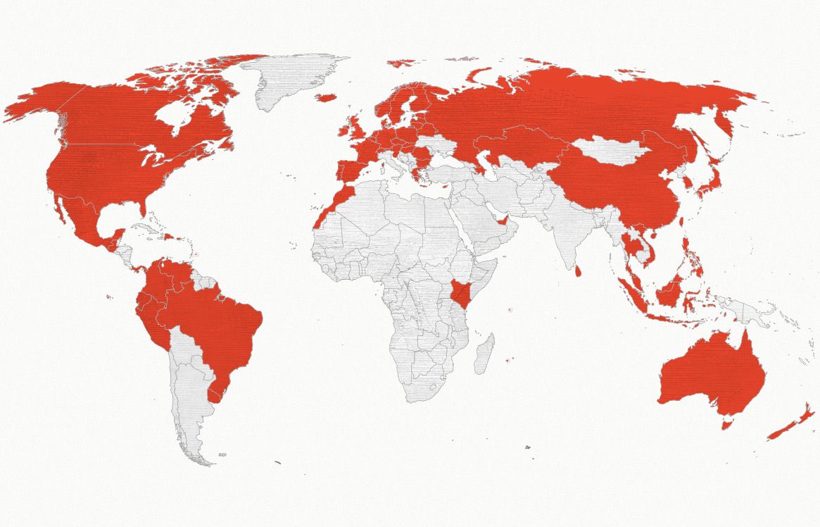 El Coto en más de 70 países