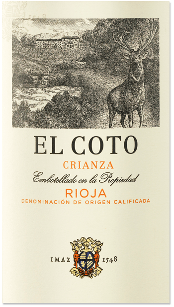 las etiquetas de vino rioja el coto crianza