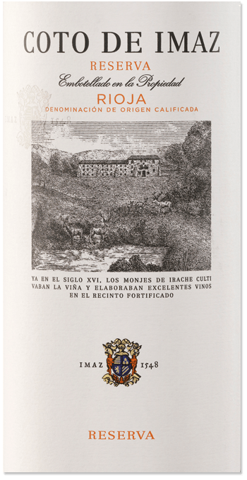 las etiquetas de vino rioja el coto de imaz reserva