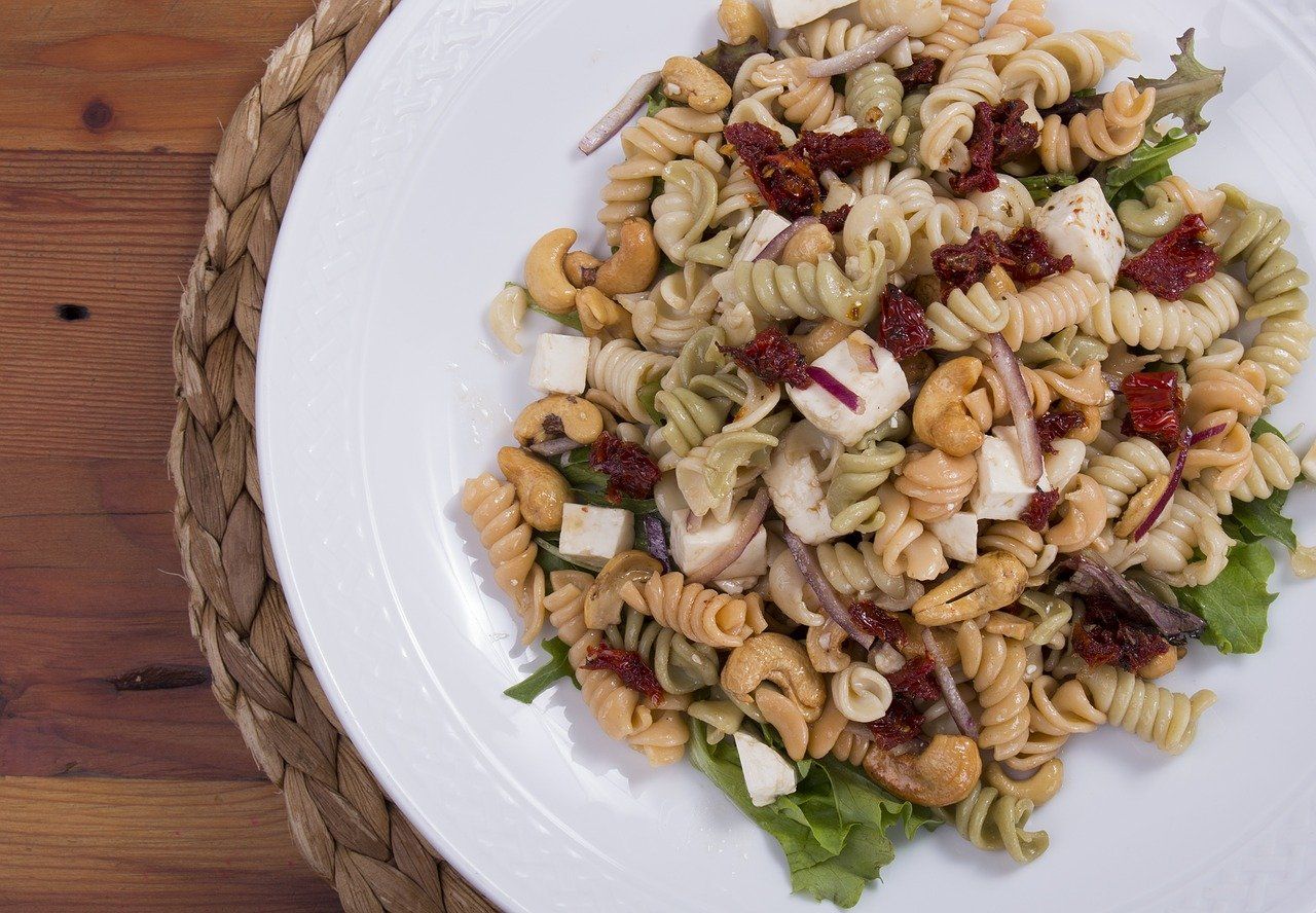 Receta ensalada de pasta con anacardos